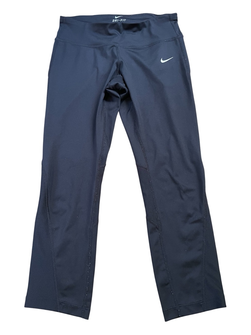 Nike Dri-Fit Cropped Black Running Leggings.  Size S